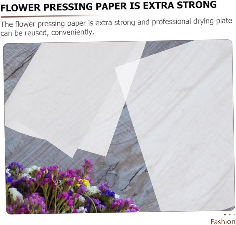 Abaodam 30 Pcs Reusable Blotter Paper for Flower Pressing DIY Craft Floral Art - Image 5